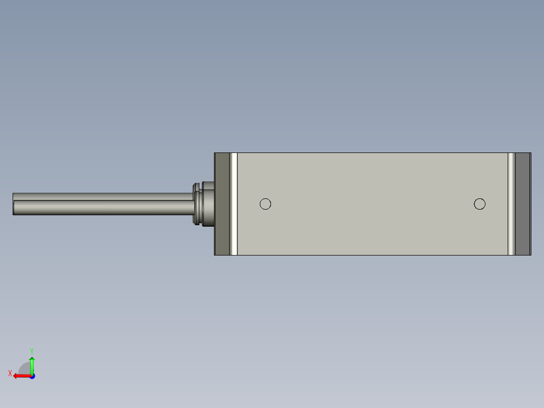 基恩士LS-5041receiver_kc图纸模型后视图