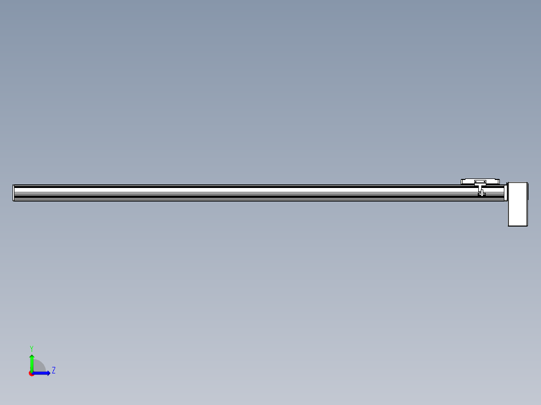 同步带全封闭直线模组TPA-HCB-105D-90-L1450-LP-C-P20-N3左视图