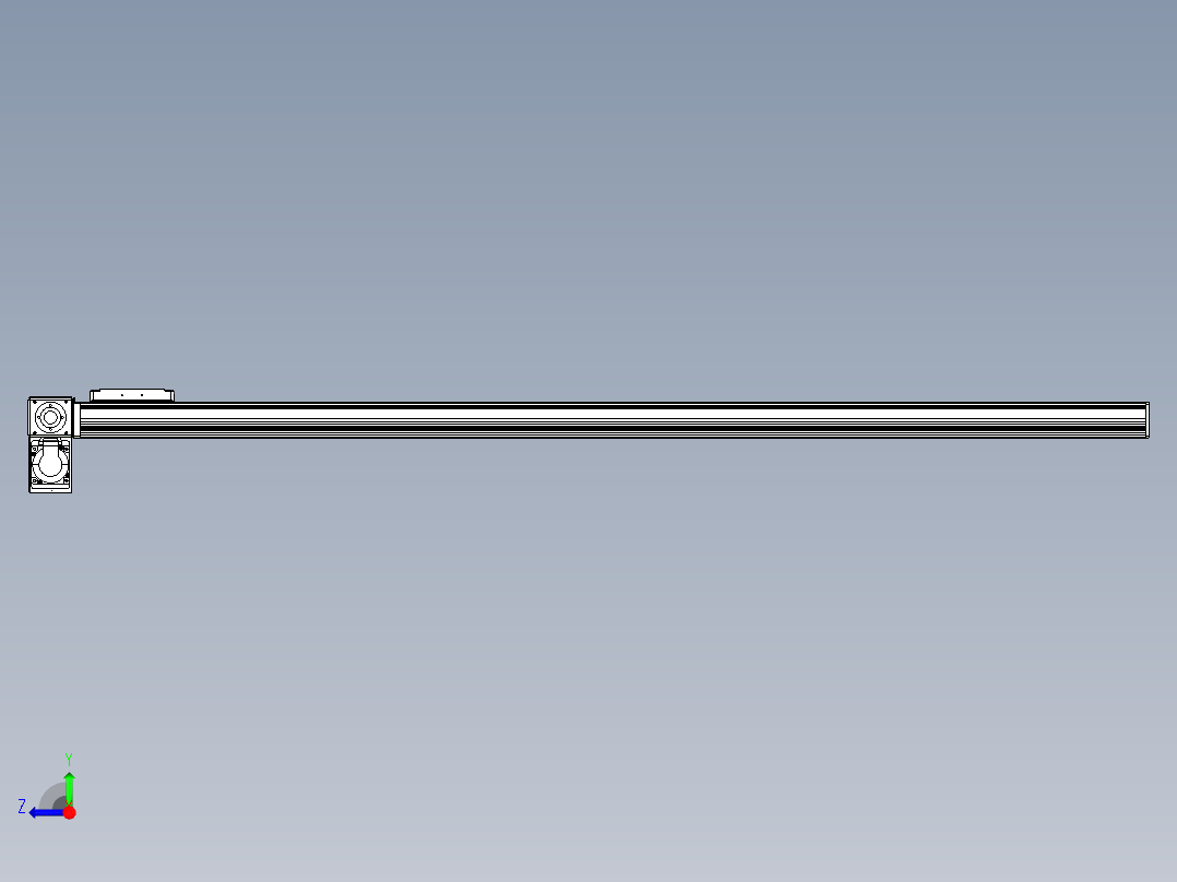 同步带全封闭直线模组TPA-HCB-105D-90-L1450-LP-C-P20-N3右视图