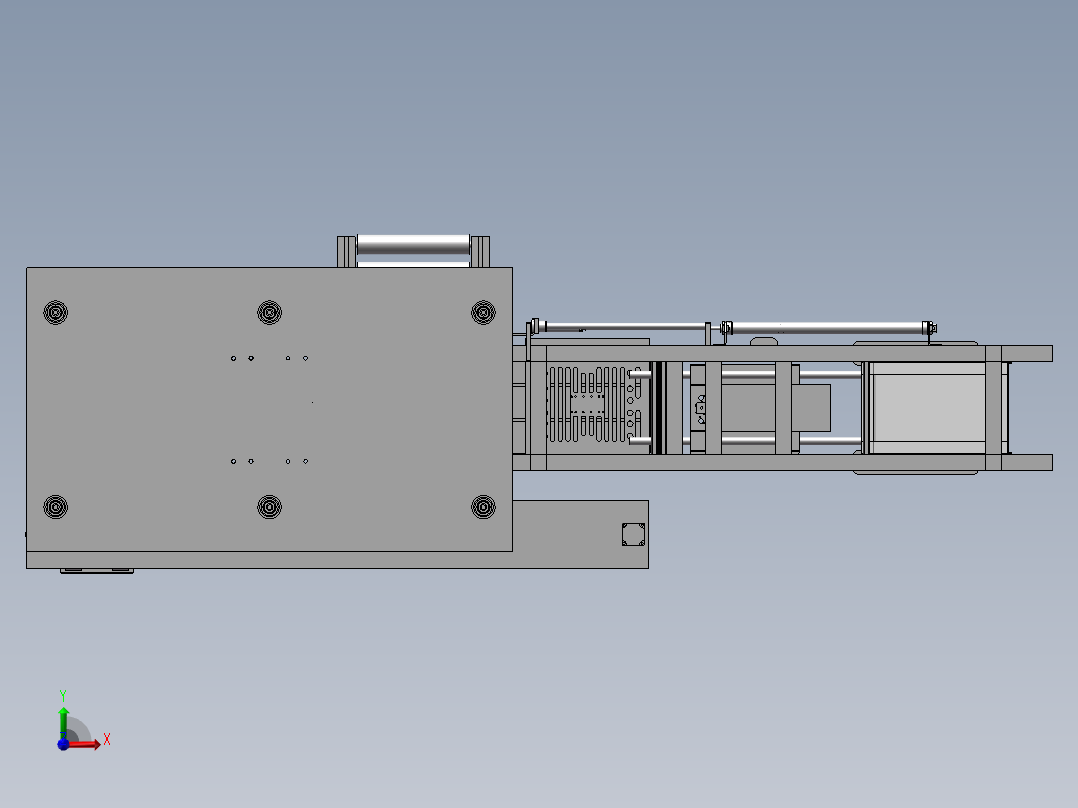 手机外壳自动化生产加工设备前视图