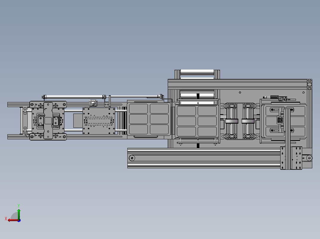 手机外壳自动化生产加工设备后视图