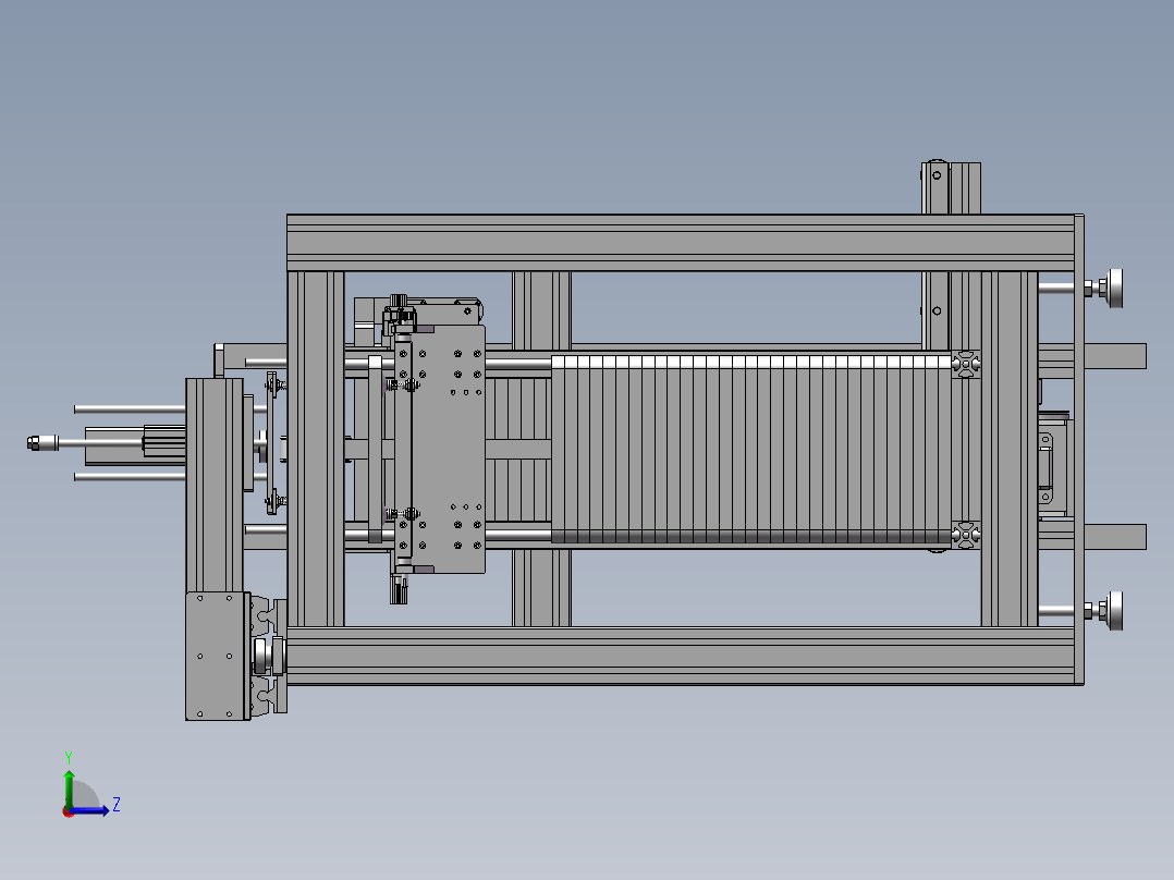 手机外壳自动化生产加工设备左视图