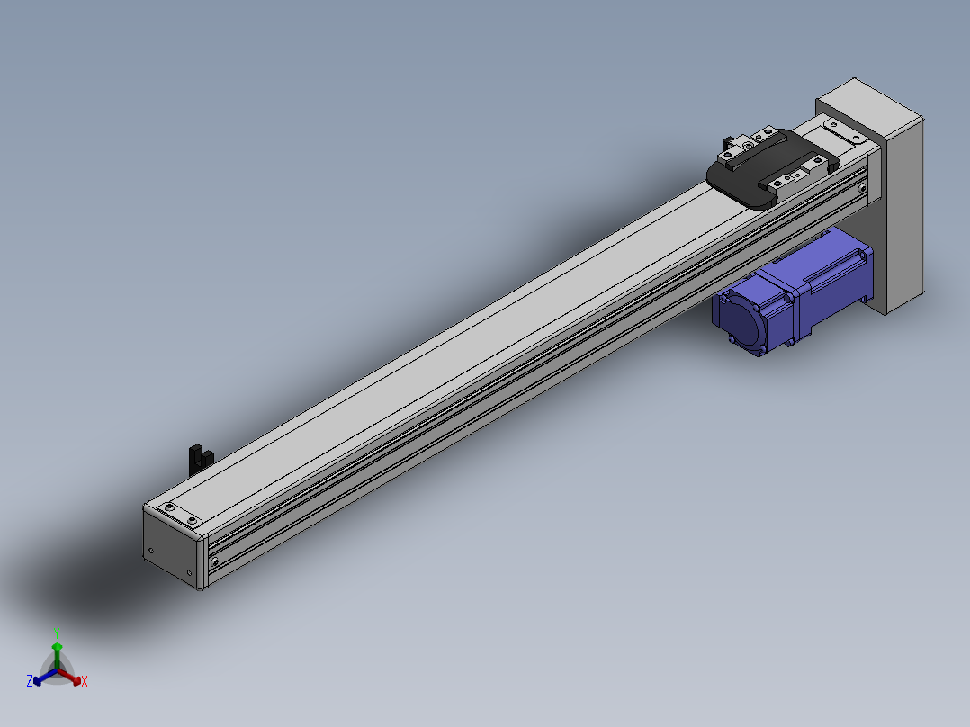 精密模组MY50-T10-450L-BM-P10B-C4-C正等轴测图