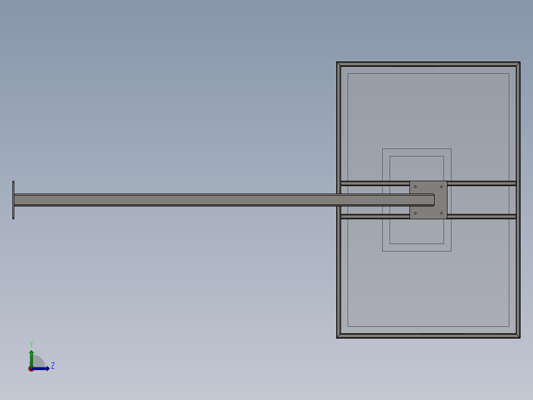 A0003386-篮球架左视图