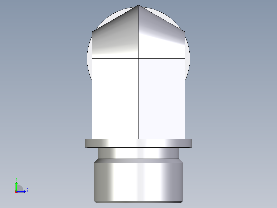 卡套式工业通用硬管接头EO_Male_stud_elbow_WE22LMCFX左视图