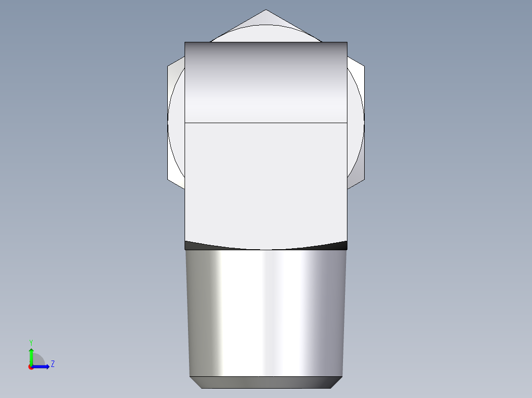 卡套式工业通用硬管接头EO_Male_stud_elbow_WE10LLRCF左视图
