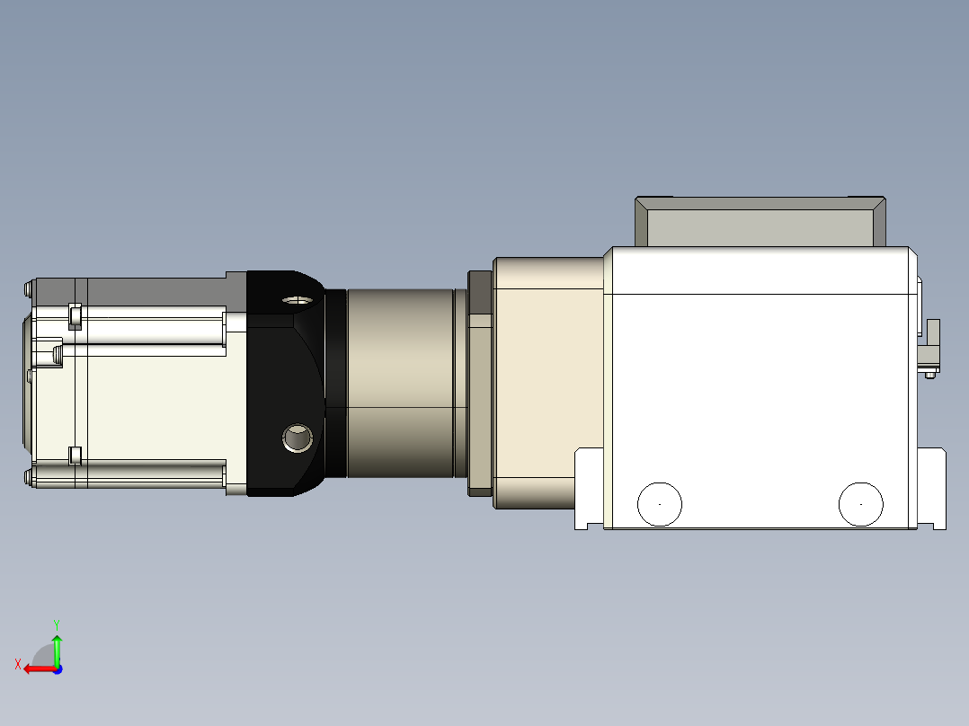 同步带滑台-欧规B8-L176-S400-L-ZP40-D3-N5后视图