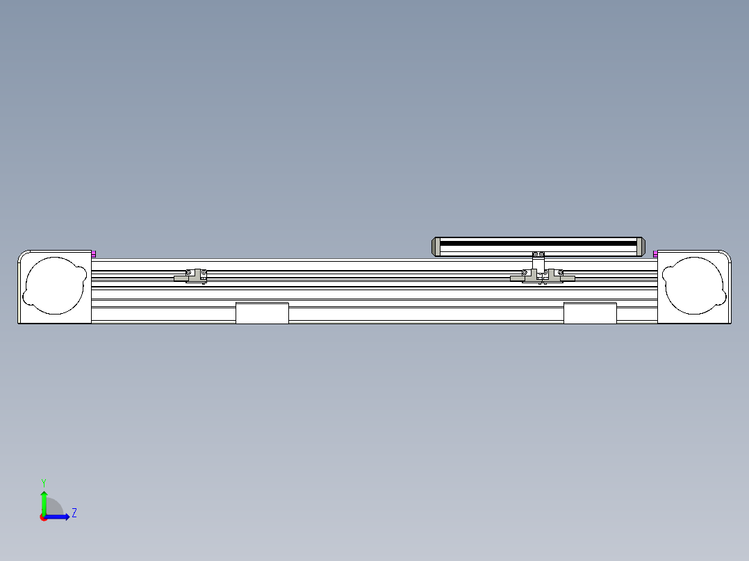 同步带滑台-欧规B8-L176-S400-L-ZP40-D3-N5左视图