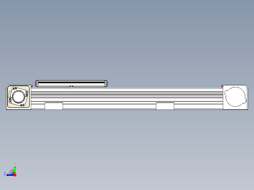 同步带滑台-欧规B8-L176-S400-L-ZP40-D3-N5右视图