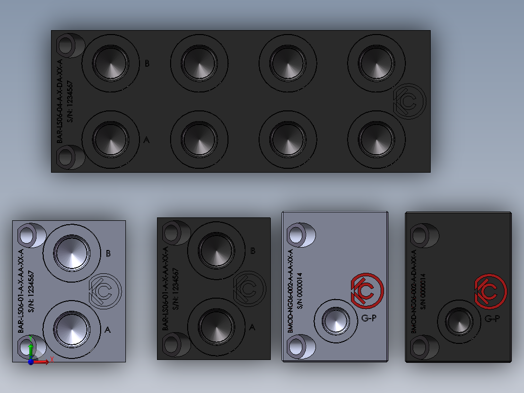 5款 BAR歧管泄压和卸载模块部分前视图