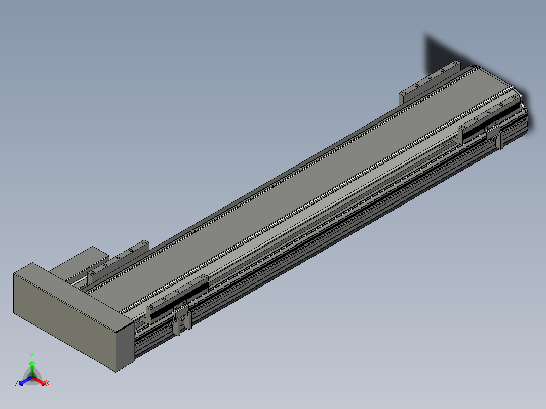 直线模组LHA170-S800-R设计图纸主视图