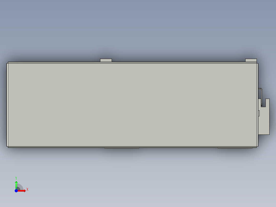 直线模组LHA170-S800-R设计图纸前视图