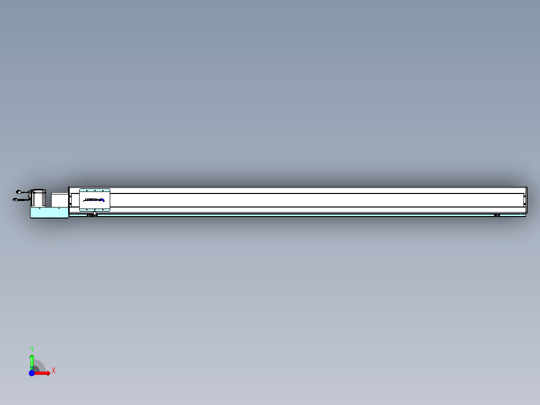 威洛博VBC同步带传动一无尘环境VBC14-L45-S2100-BL-ZP75-C3前视图