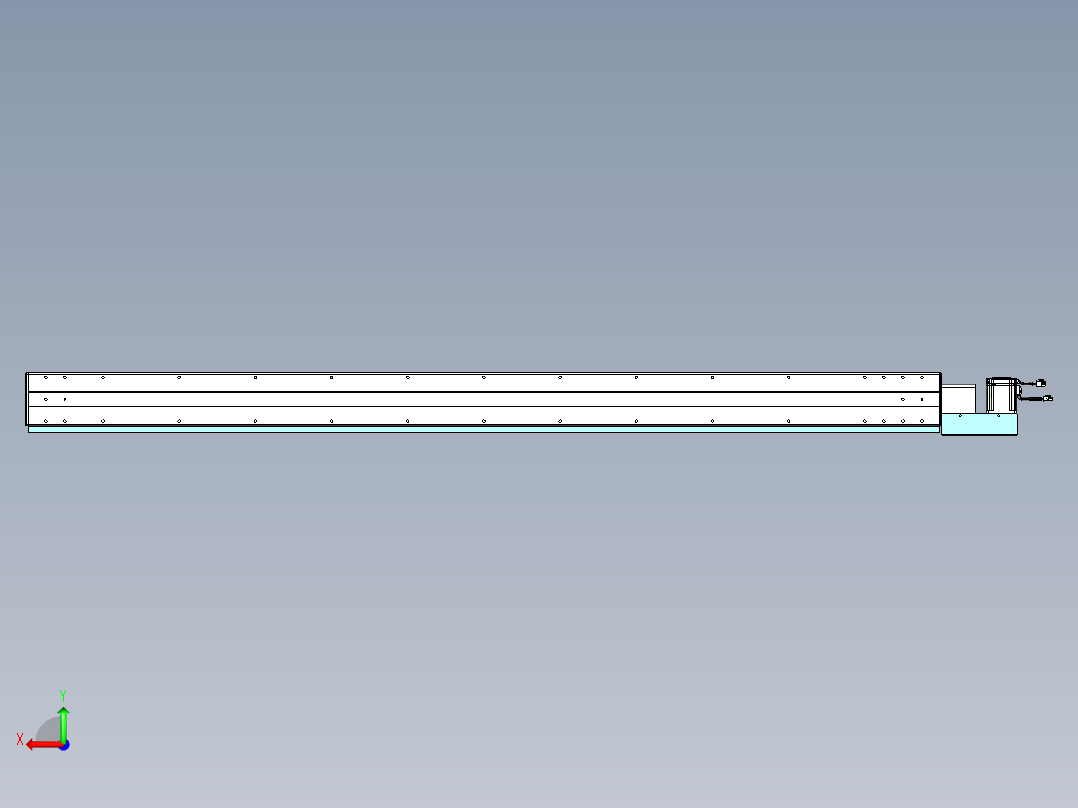 威洛博VBC同步带传动一无尘环境VBC14-L45-S2100-BL-ZP75-C3后视图