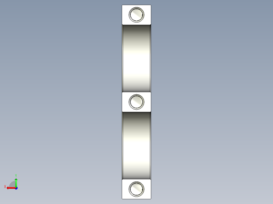 取手(鋁合金)SG1,SG2-3D多系列多零件图纸模型后视图