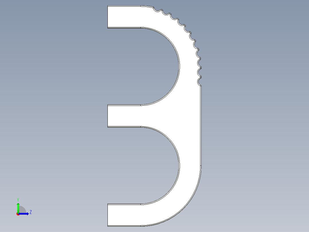 取手(鋁合金)SG1,SG2-3D多系列多零件图纸模型左视图