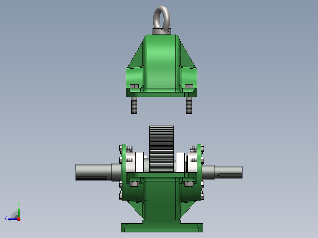 强悍的减速机右视图