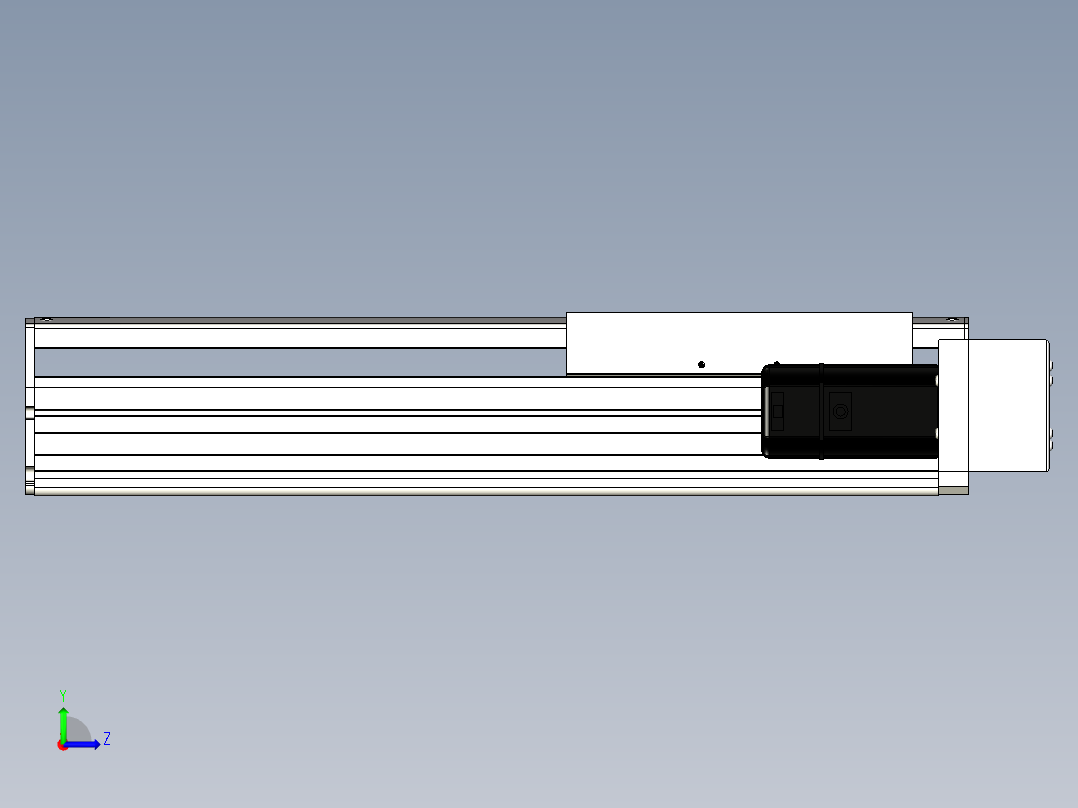 Toyo东佑达直线模组-ETH22-300-BR-400W+煞車左视图