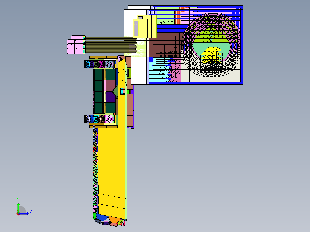 美国M7自行榴弹炮左视图