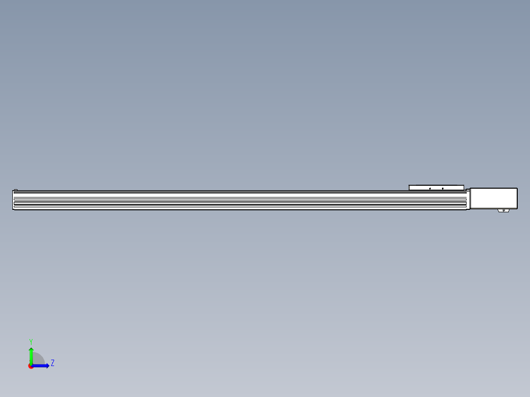 同步带全封闭直线模组TPA-HCB-120D-90-L1200-ML-C-P40-N3左视图