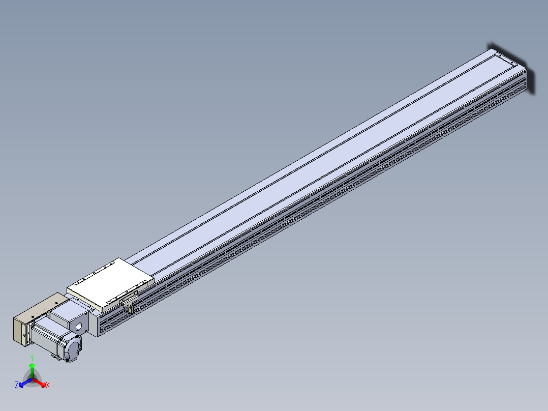 同步带全封闭直线模组TPA-HCB-120D-90-L1200-ML-C-P40-N3正等轴测图