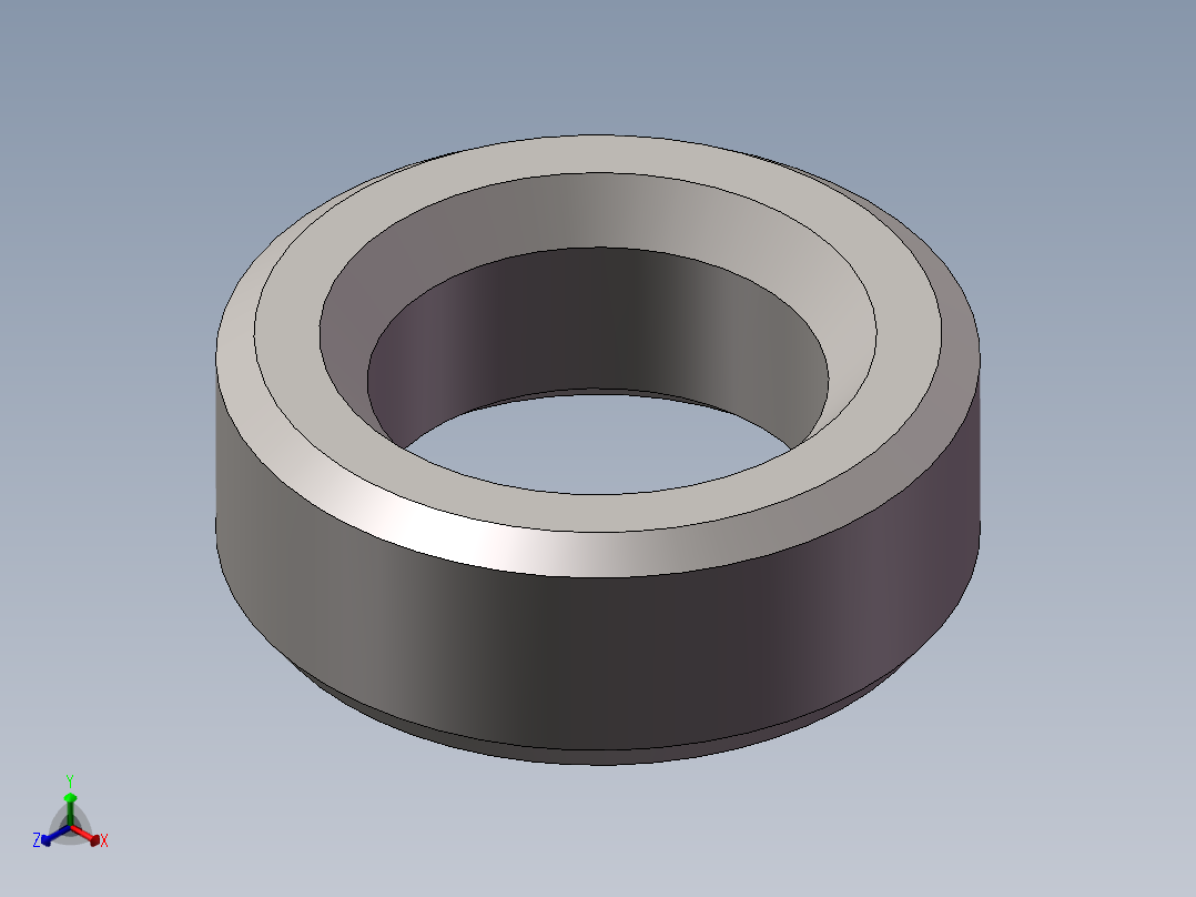 磁环D39.9Xd24.1X14.5FSG123f正等轴测图