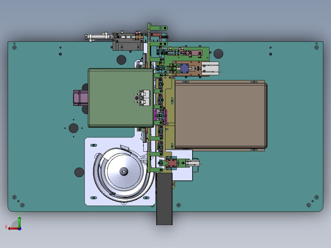 USB3.1-移位机构3D数模图纸+Solidworks设计后视图