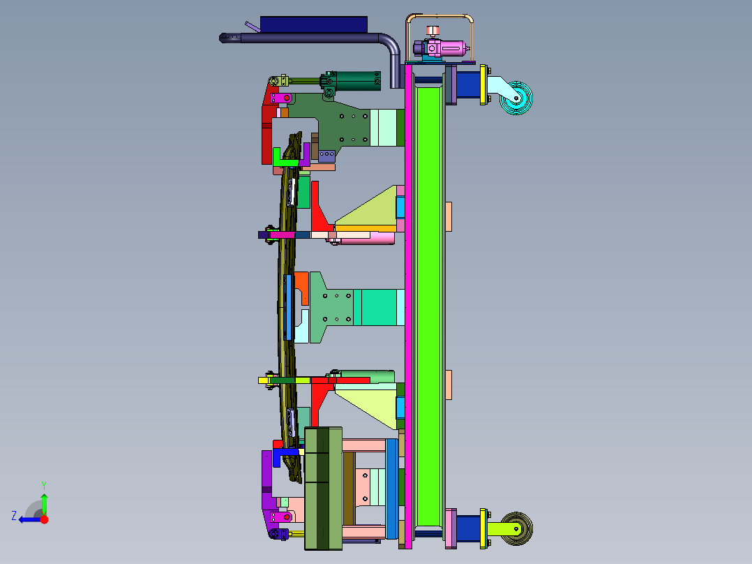 钣金件加工用焊接工装右视图