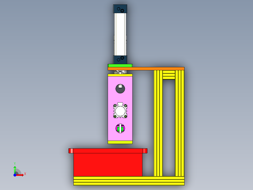 气密性测试滚筒线前视图