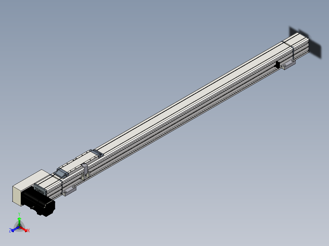 Toyo东佑达直线模组-M65-S-X52-1000-L-M40-C4主视图
