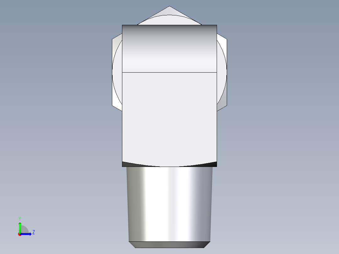 卡套式工业通用硬管接头EO_Male_stud_elbow_WE08LMCF左视图