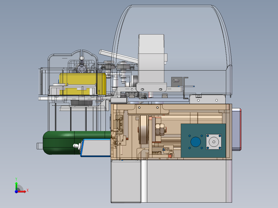 自动验血机前视图