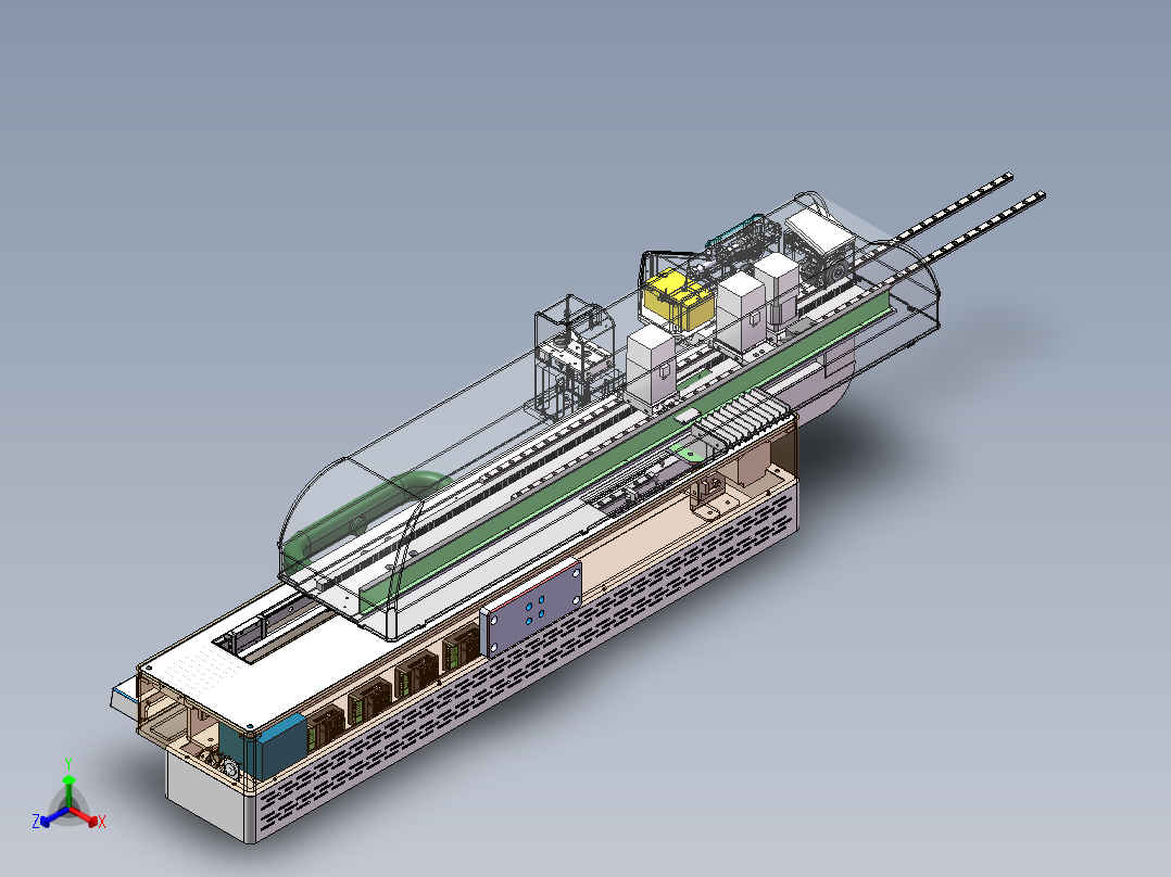 自动验血机正等轴测图