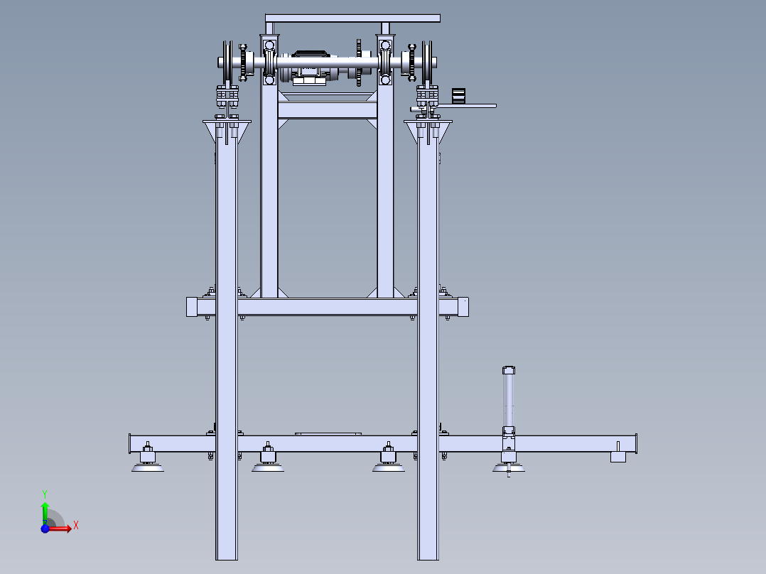 吸附式桁架机械手前视图