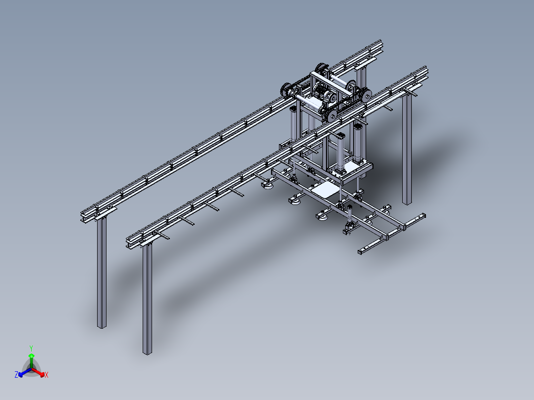 吸附式桁架机械手正等轴测图