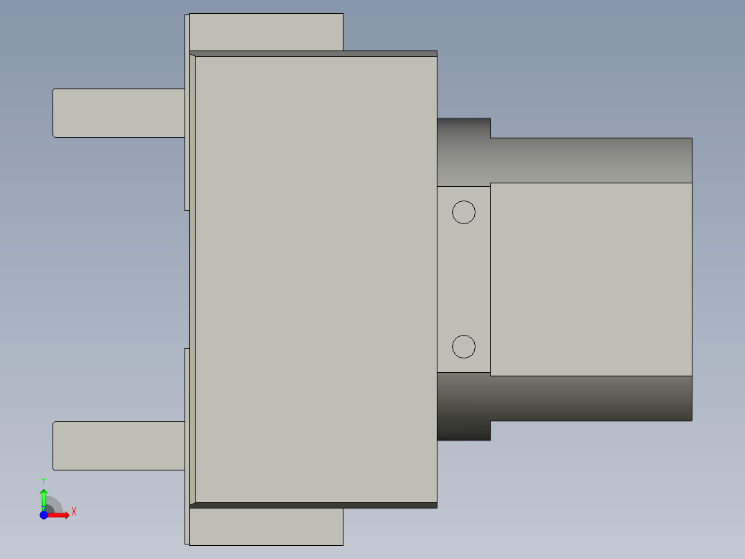 普通气爪PH01K-80C前视图