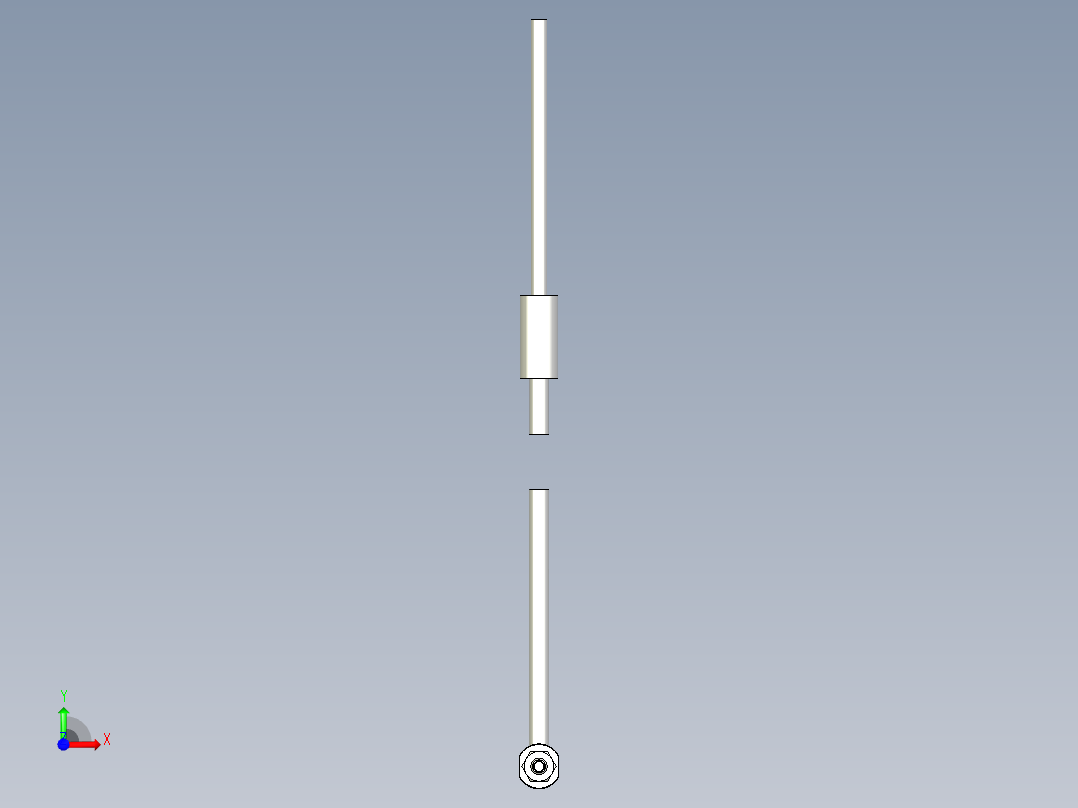 耐高温玻璃光纤_漫反射型FR-GWY320_3D前视图