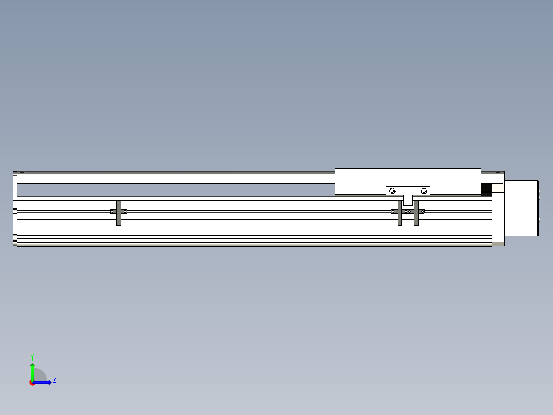 Toyo东佑达直线模组-ETH22-450-BL-750W左视图