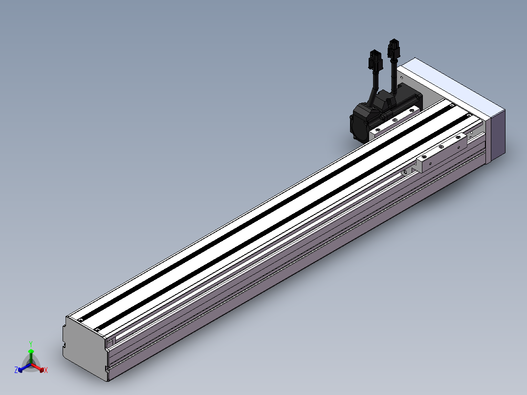 精密模组MY80S-T10-500L-P10B-BL-C4正等轴测图