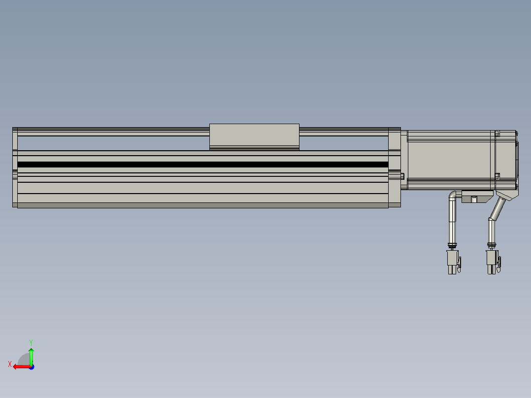 东锦丝杆传动-直线滑台模组DH85-C-L10-S150-BC-P400W-C3后视图