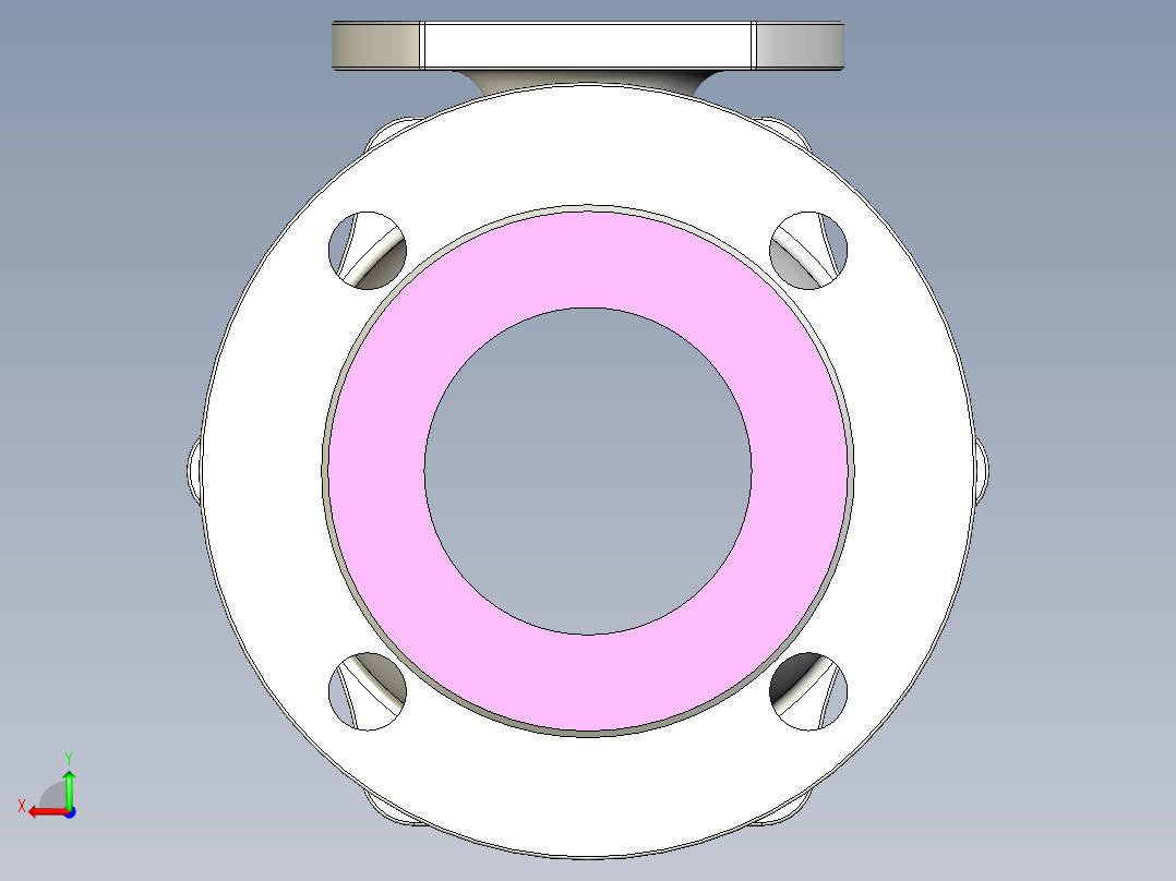 管道手动球阀-水管开关阀-手动阀门MD52C150DN80.BP后视图