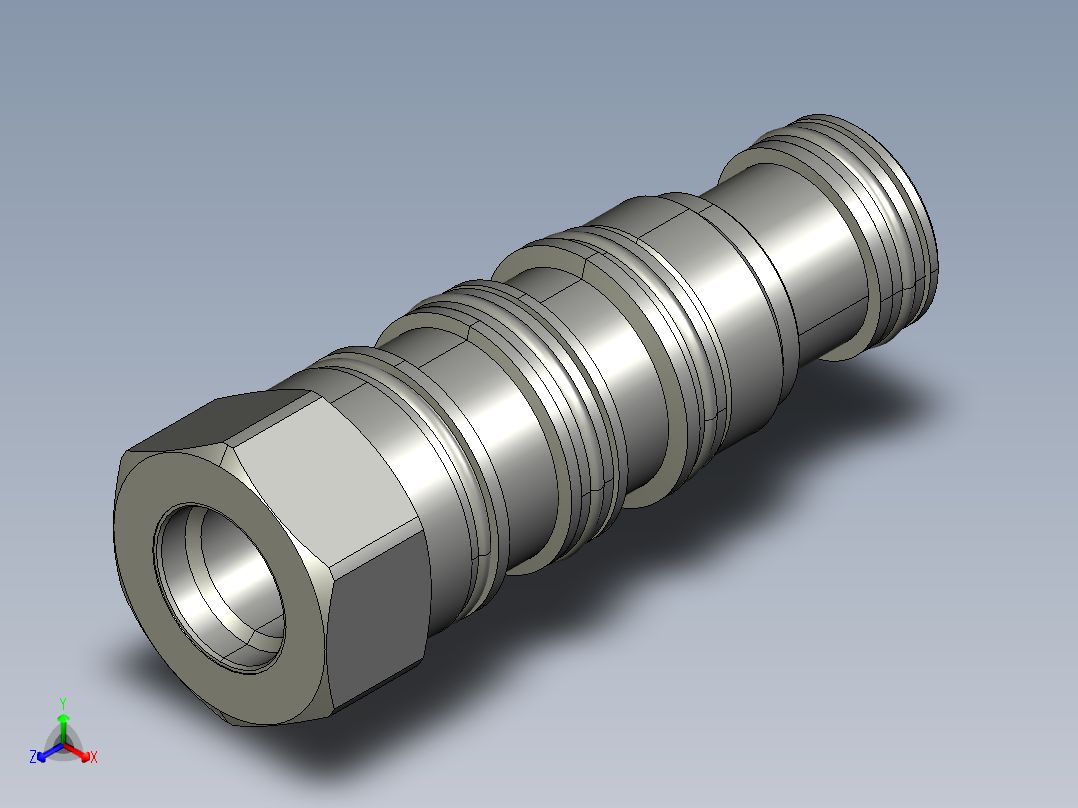 插装阀-FVDA8AN正等轴测图