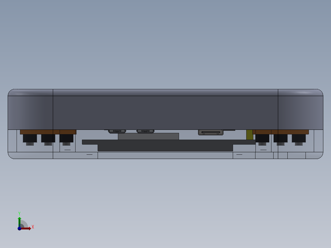 掌上游戏机前视图