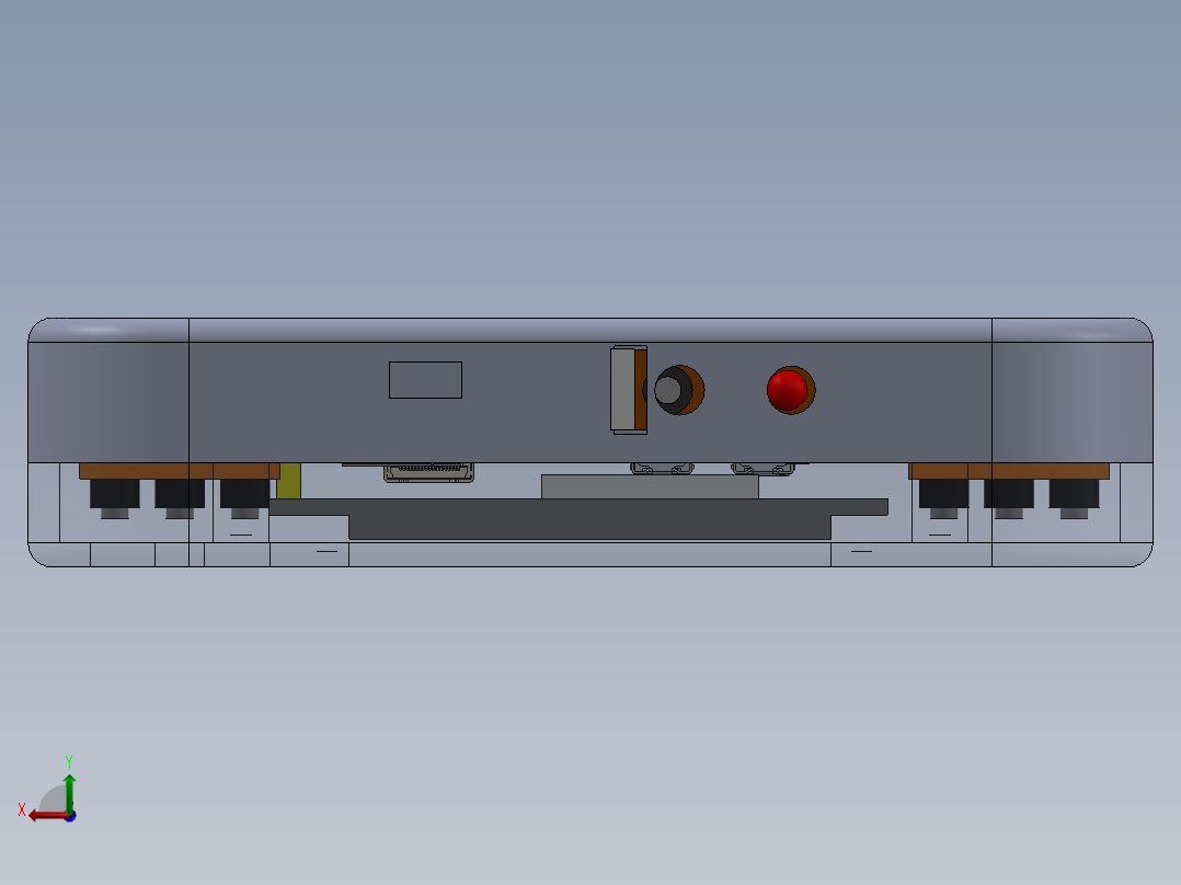 掌上游戏机后视图