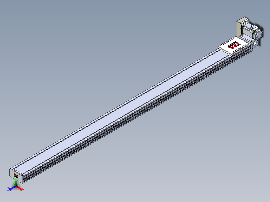 同步带全封闭直线模组TPA-HCB-110D-90-L1700-RU-C-P40-N3正等轴测图