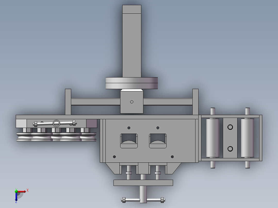 滚焊机之调丝器俯视图