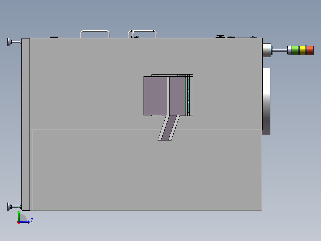 DPH300铝塑泡罩包装机三维SW模型=511588==180左视图