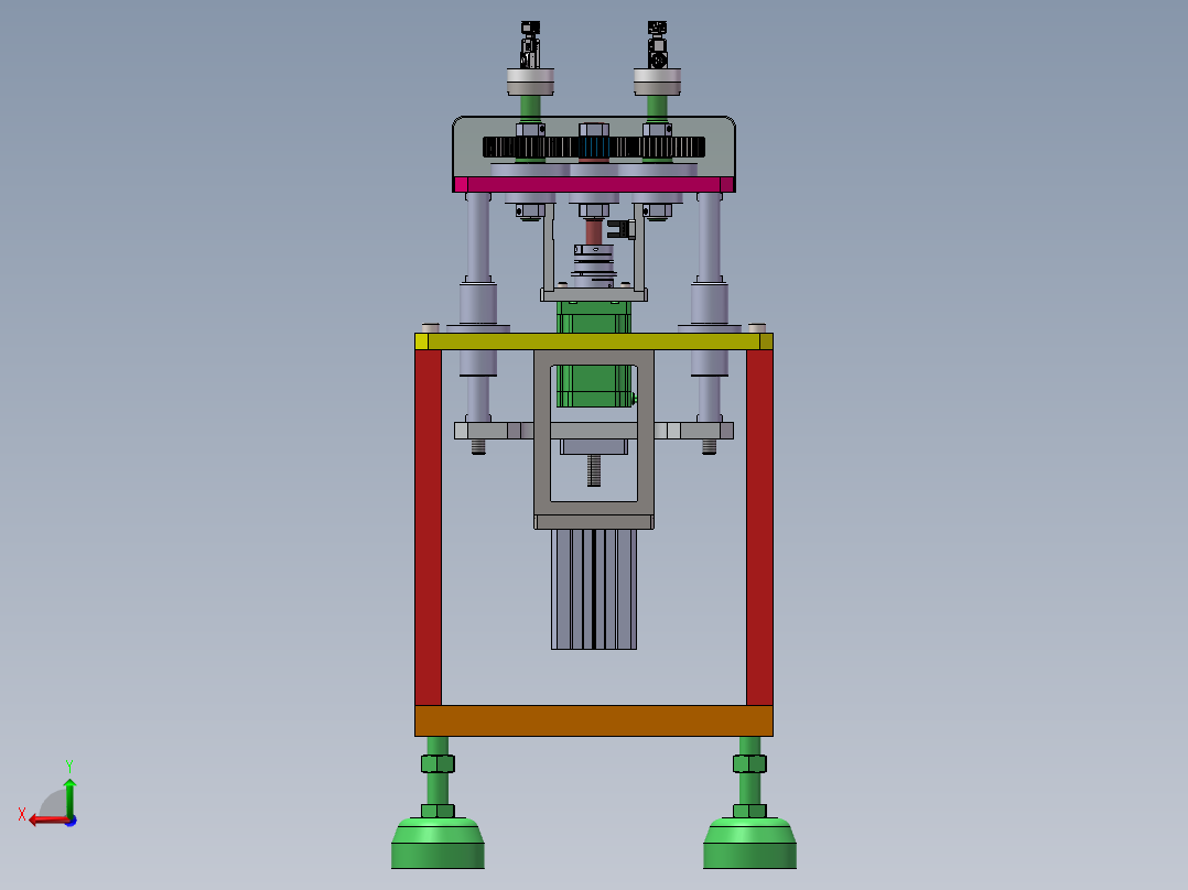 旋转模组测试设备后视图