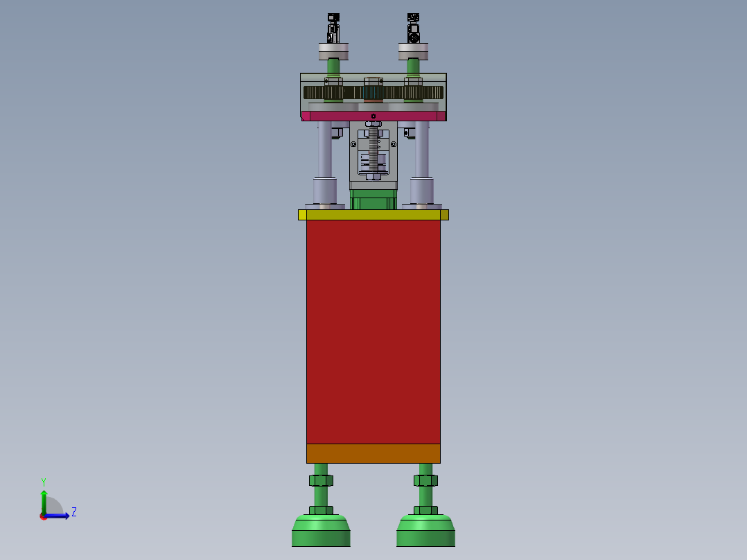旋转模组测试设备左视图