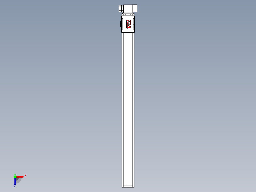 同步带全封闭直线模组TPA-HCB-110D-90-L1300-LP-C-P40-N3俯视图